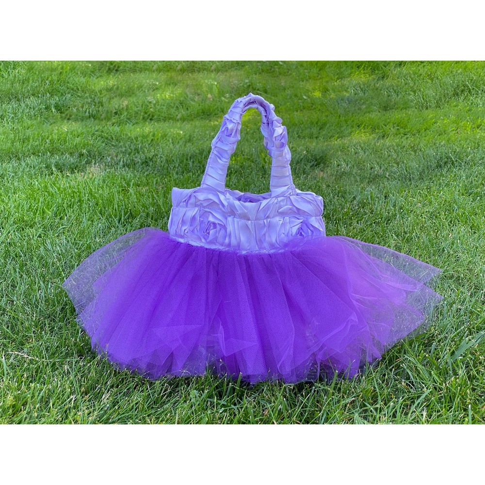 Princess Tote, Mermaid Bag, Bridesmaid Bag, Purple Tote, Lilac Flower Girl Tote